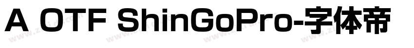 A OTF ShinGoPro字体转换